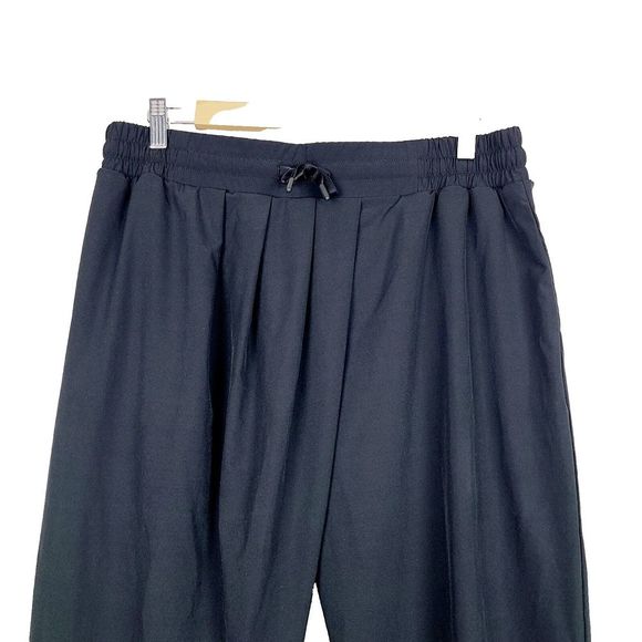 Lorna Jane Night Or Day Jogger Pants L Black Pull-On Pockets Lightweight Harem - Picture 3 of 7